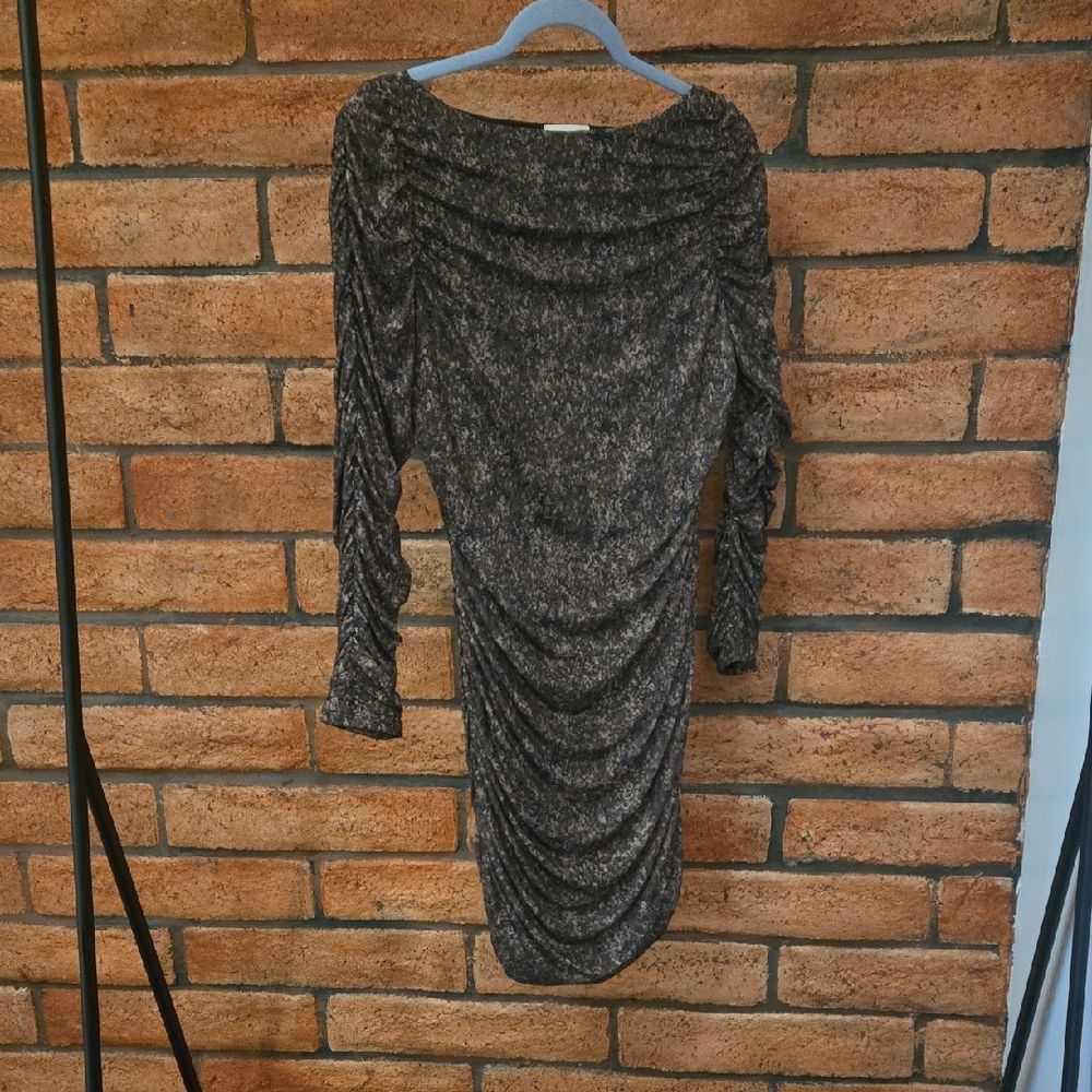 Chic Long Sleeve Ruched Dress